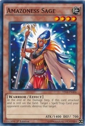 Amazoness Sage (Common) (YS14-ENA06) - Super Starter: Space-Time Showdown Power-Up Pack 1st Edition