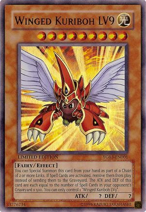 Winged Kuriboh LV9 (Ultra Rare) (YG03-EN001) - Yu-Gi-Oh! GX Manga Promotional Cards Limited