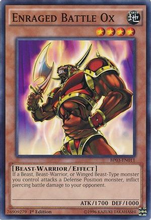Enraged Battle Ox (Common) (BP03-EN011) - Battle Pack 3: Monster League 1st Edition