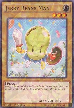 Jerry Beans Man (Shatterfoil) (Shatterfoil Rare) (BP03-EN001) - Battle Pack 3: Monster League 1st Edition