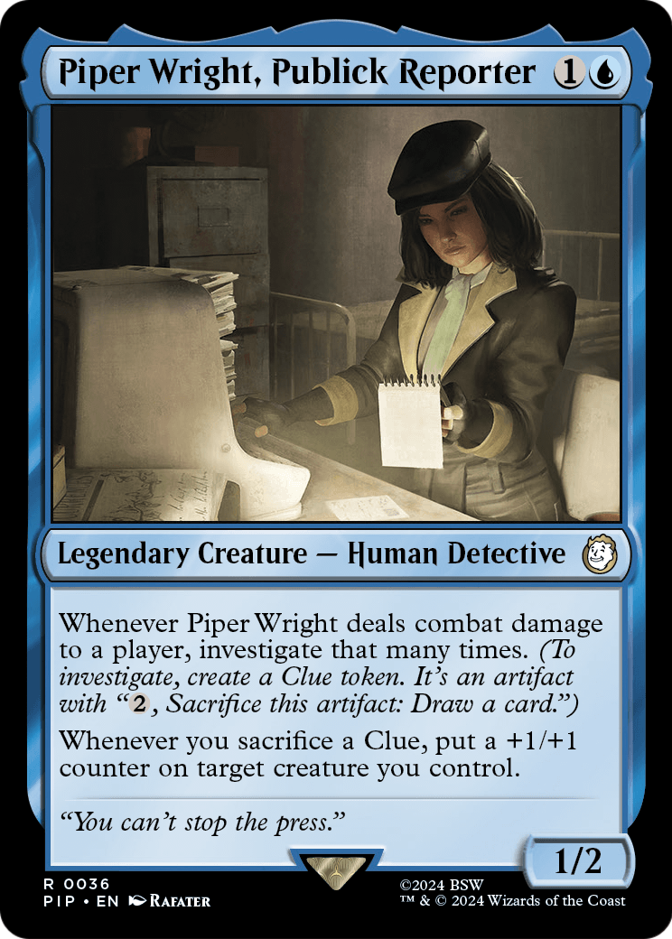 Piper Wright, Publick Reporter (PIP-036) [Fallout]