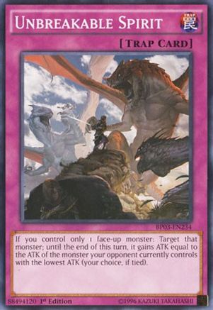 Unbreakable Spirit (Common) (BP03-EN234) - Battle Pack 3: Monster League 1st Edition