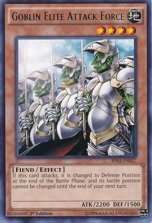 Goblin Elite Attack Force (Rare) (BP03-EN017) - Battle Pack 3: Monster League 1st Edition