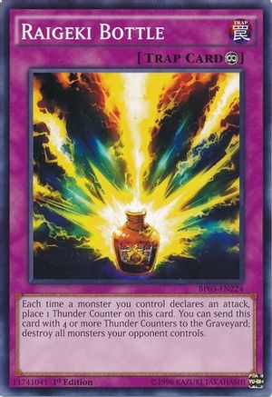 Raigeki Bottle (Common) (BP03-EN224) - Battle Pack 3: Monster League 1st Edition