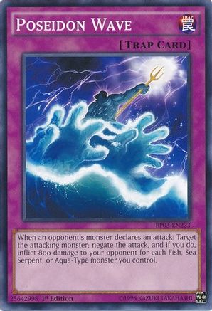 Poseidon Wave (Common) (BP03-EN223) - Battle Pack 3: Monster League 1st Edition