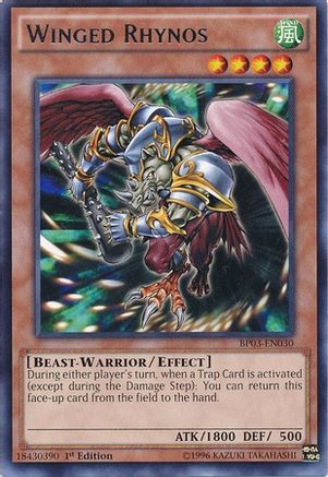 Winged Rhynos (Rare) (BP03-EN030) - Battle Pack 3: Monster League 1st Edition