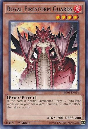 Royal Firestorm Guards (Rare) (BP03-EN034) - Battle Pack 3: Monster League 1st Edition