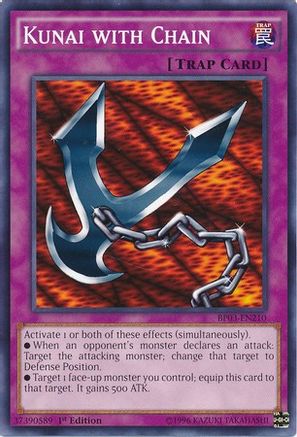 Kunai with Chain (Common) (BP03-EN210) - Battle Pack 3: Monster League 1st Edition