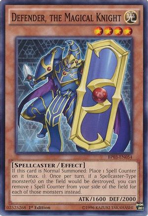 Defender, The Magical Knight (Common) (BP03-EN054) - Battle Pack 3: Monster League 1st Edition