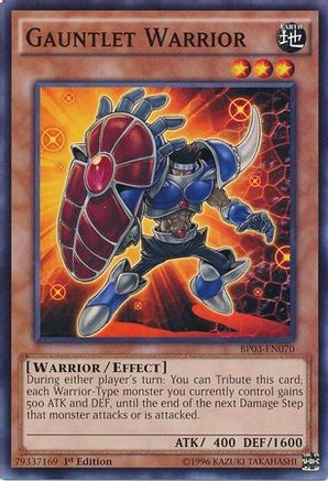 Gauntlet Warrior (Common) (BP03-EN070) - Battle Pack 3: Monster League 1st Edition