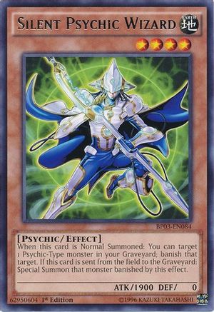 Silent Psychic Wizard (Rare) (BP03-EN084) - Battle Pack 3: Monster League 1st Edition