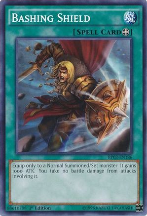 Bashing Shield (Common) (BP03-EN186) - Battle Pack 3: Monster League 1st Edition