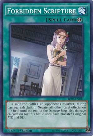 Forbidden Scripture (Common) (BP03-EN184) - Battle Pack 3: Monster League 1st Edition