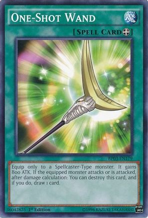 One-Shot Wand (Common) (BP03-EN179) - Battle Pack 3: Monster League 1st Edition