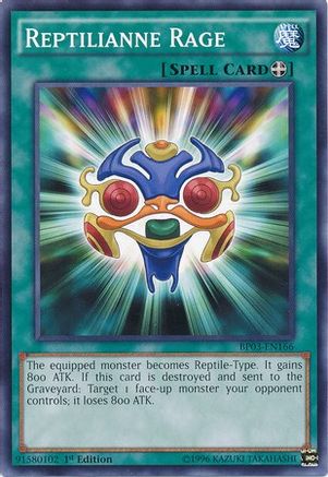 Reptilianne Rage (Common) (BP03-EN166) - Battle Pack 3: Monster League 1st Edition