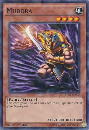 Mudora (Shatterfoil) (Shatterfoil Rare) (BP03-EN006) - Battle Pack 3: Monster League 1st Edition