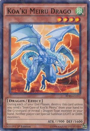 Koa'ki Meiru Drago (Shatterfoil) (Shatterfoil Rare) (BP03-EN057) - Battle Pack 3: Monster League 1st Edition