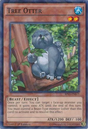 Tree Otter (Shatterfoil) (Shatterfoil Rare) (BP03-EN062) - Battle Pack 3: Monster League 1st Edition