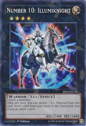 Number 10: Illumiknight (Shatterfoil) (Shatterfoil Rare) (BP03-EN118) - Battle Pack 3: Monster League 1st Edition