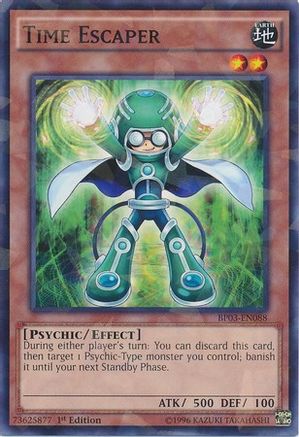 Time Escaper (Shatterfoil) (Shatterfoil Rare) (BP03-EN088) - Battle Pack 3: Monster League 1st Edition