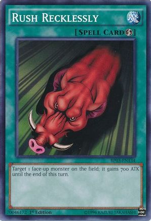 Rush Recklessly (Common) (BP03-EN134) - Battle Pack 3: Monster League 1st Edition