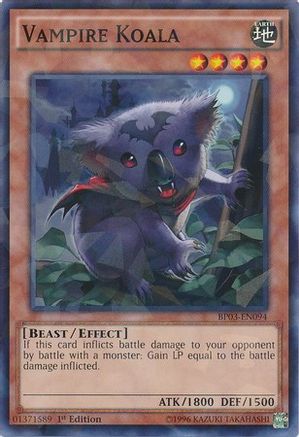 Vampire Koala (Shatterfoil) (Shatterfoil Rare) (BP03-EN094) - Battle Pack 3: Monster League 1st Edition