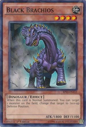 Black Brachios (Shatterfoil) (Shatterfoil Rare) (BP03-EN112) - Battle Pack 3: Monster League 1st Edition