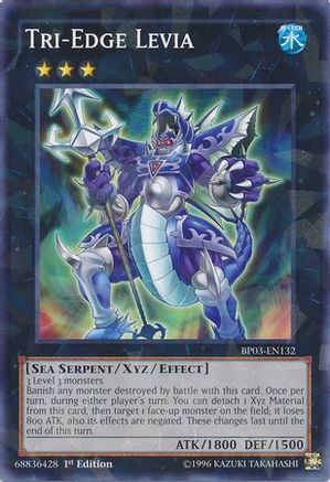 Tri-Edge Levia (Shatterfoil) (Shatterfoil Rare) (BP03-EN132) - Battle Pack 3: Monster League 1st Edition