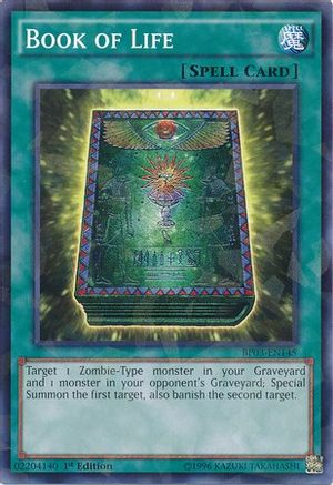 Book of Life (Shatterfoil) (Shatterfoil Rare) (BP03-EN145) - Battle Pack 3: Monster League 1st Edition