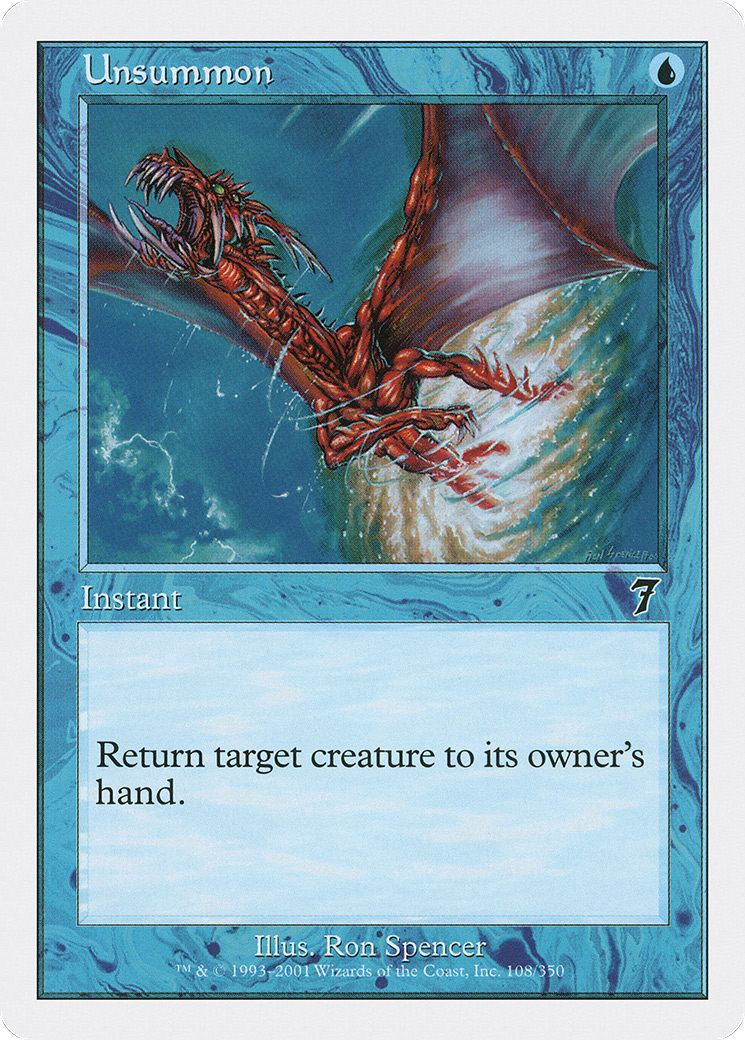 Unsummon (7ED-108) [7th Edition] Foil
