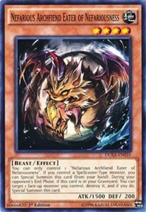 Nefarious Archfiend Eater of Nefariousness (Common) (DUEA-EN035) - Duelist Alliance 1st Edition