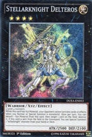 Stellarknight Delteros (Secret Rare) (DUEA-EN053) - Duelist Alliance 1st Edition