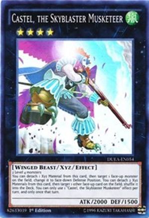 Castel, the Skyblaster Musketeer (Super Rare) (DUEA-EN054) - Duelist Alliance Unlimited