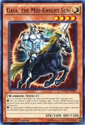 Gaia, the Mid-Knight Sun (Common) (DUEA-EN091) - Duelist Alliance 1st Edition