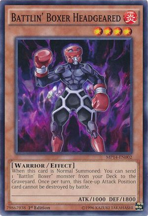 Battlin' Boxer Headgeared (Common) (MP14-EN002) - 2014 Mega-Tins Mega Pack 1st Edition