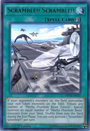 Scramble!! Scramble!! (Ultra Rare) (MP14-EN037) - 2014 Mega-Tins Mega Pack Unlimited