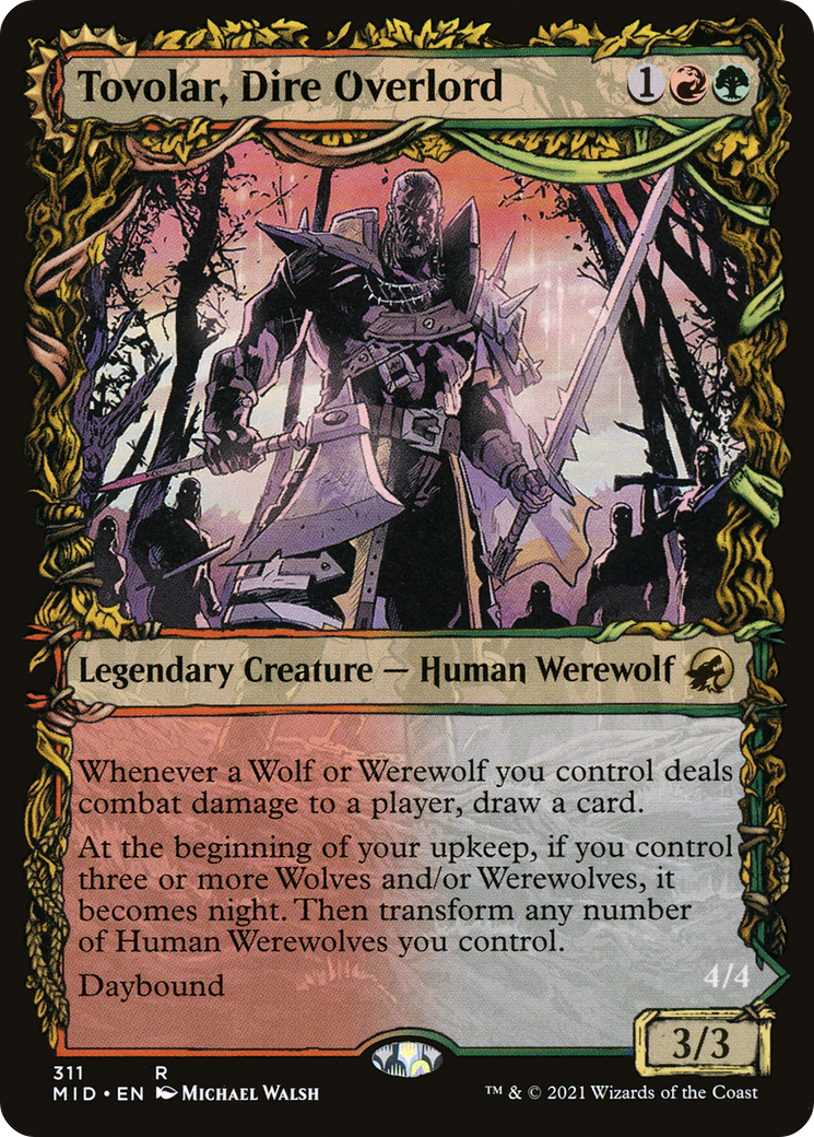 Tovolar, Dire Overlord (Showcase) (MID-311) [Innistrad: Midnight Hunt] Foil
