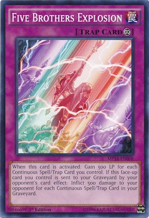 Five Brothers Explosion (Common) (MP14-EN058) - 2014 Mega-Tins Mega Pack 1st Edition