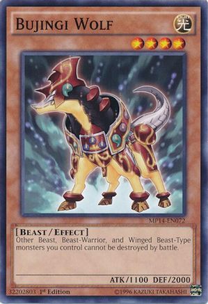 Bujingi Wolf (Common) (MP14-EN072) - 2014 Mega-Tins Mega Pack 1st Edition