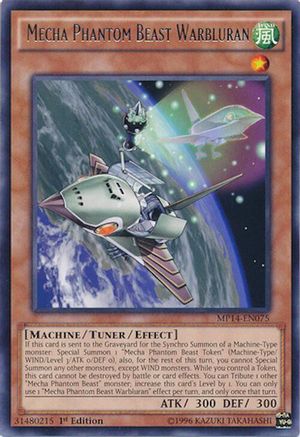 Mecha Phantom Beast Warbluran (Rare) (MP14-EN075) - 2014 Mega-Tins Mega Pack 1st Edition