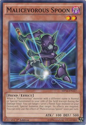 Malicevorous Spoon (Common) (MP14-EN127) - 2014 Mega-Tins Mega Pack Unlimited