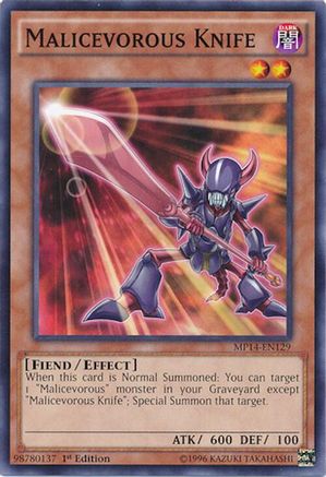 Malicevorous Knife (Common) (MP14-EN129) - 2014 Mega-Tins Mega Pack Unlimited
