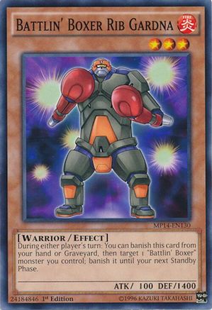 Battlin' Boxer Rib Gardna (Common) (MP14-EN130) - 2014 Mega-Tins Mega Pack 1st Edition
