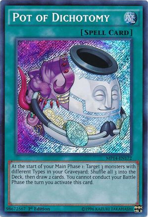 Pot of Dichotomy (Secret Rare) (MP14-EN172) - 2014 Mega-Tins Mega Pack 1st Edition