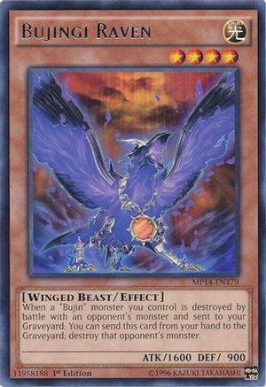 Bujingi Raven (Rare) (MP14-EN179) - 2014 Mega-Tins Mega Pack 1st Edition