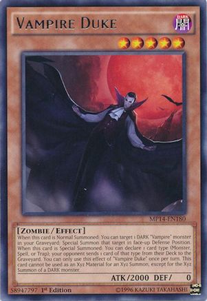 Vampire Duke (Rare) (MP14-EN180) - 2014 Mega-Tins Mega Pack 1st Edition