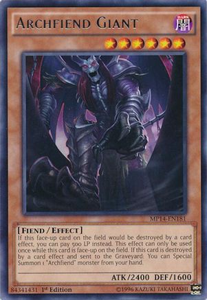 Archfiend Giant (Rare) (MP14-EN181) - 2014 Mega-Tins Mega Pack Unlimited