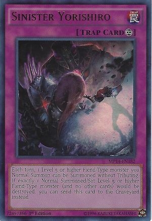 Sinister Yorishiro (Ultra Rare) (MP14-EN182) - 2014 Mega-Tins Mega Pack 1st Edition
