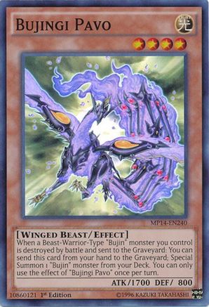 Bujingi Pavo (Super Rare) (MP14-EN240) - 2014 Mega-Tins Mega Pack 1st Edition