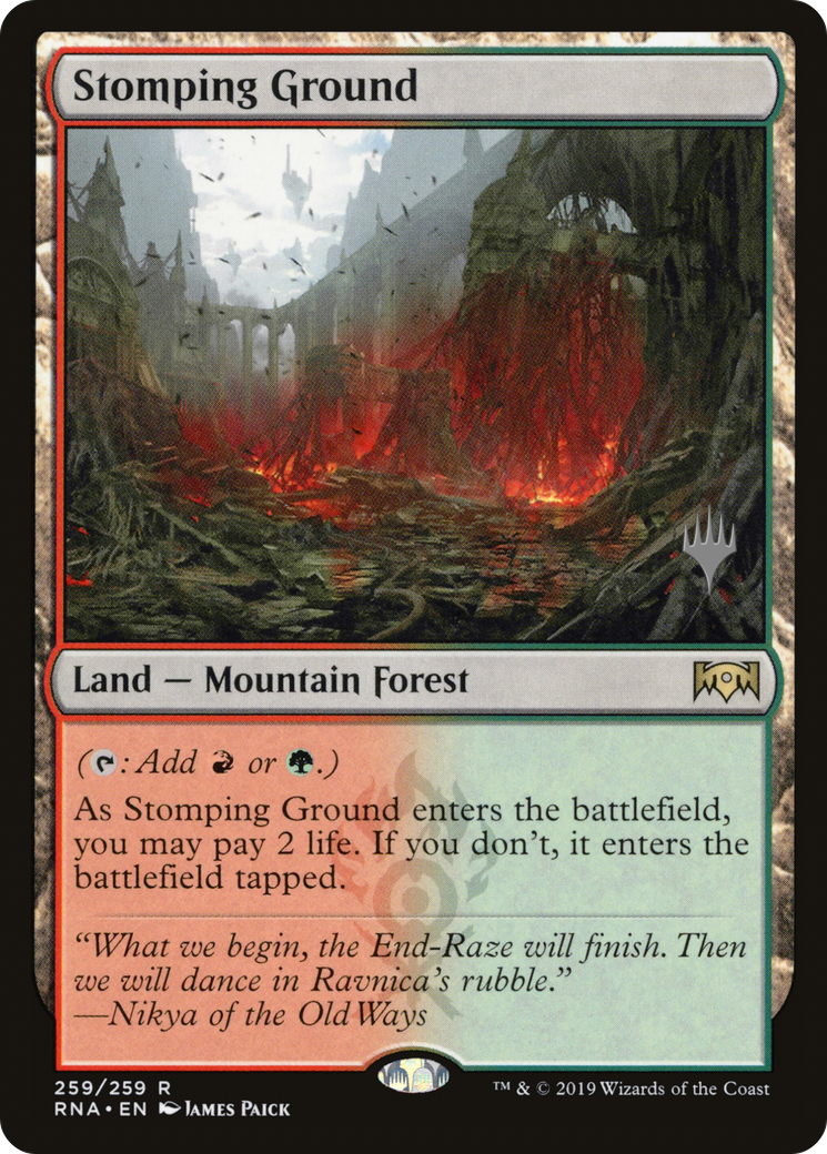 Stomping Ground (PPELD-259) [Promo Pack: Ravnica Allegiance Promos]